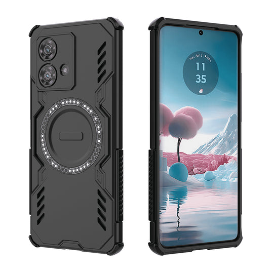 MagSafe Case for Motorola Edge 40 Neo, Techsuit, ArmorMag, Black