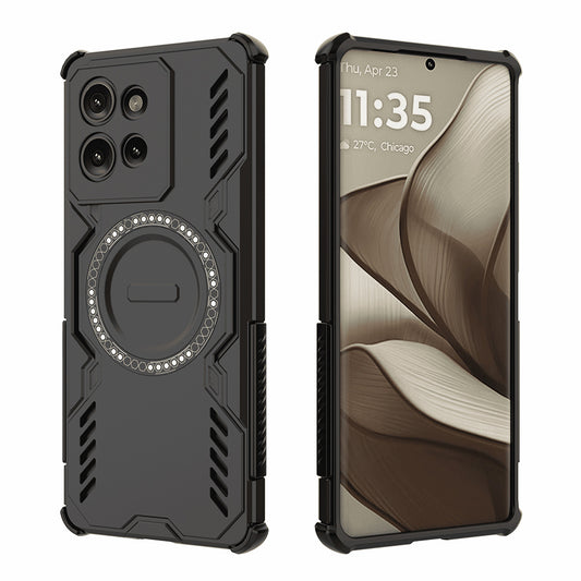 MagSafe Case for Motorola Edge 50, Techsuit, ArmorMag, Black