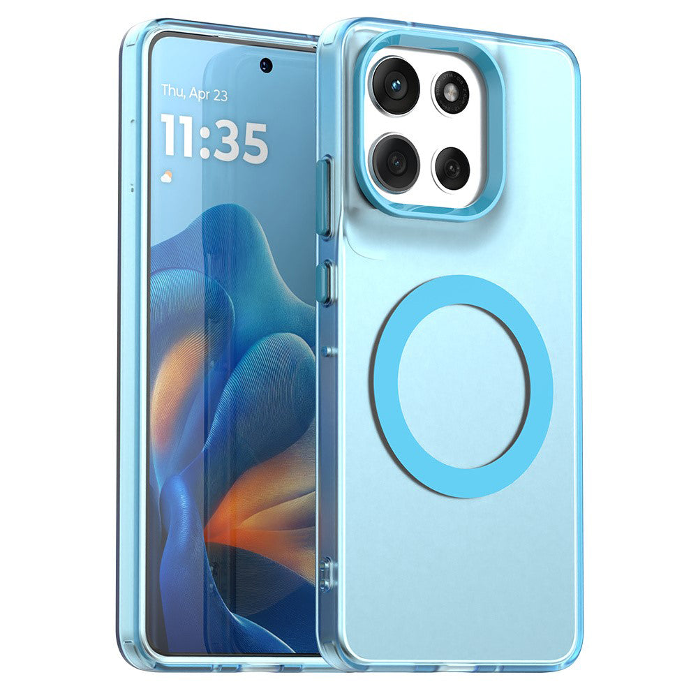 MagSafe Case for Motorola Moto G86, Techsuit, CandyCase, Blue