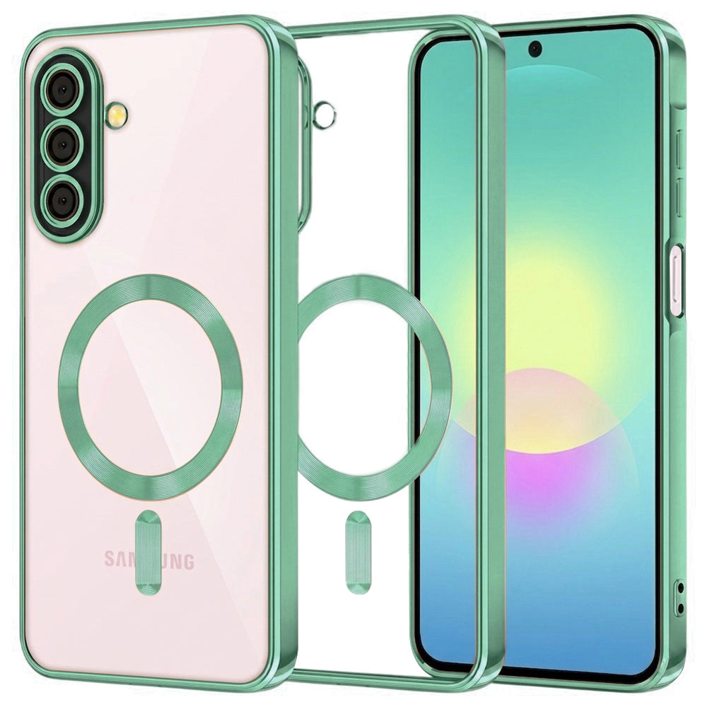 MagSafe Case for Samsung Galaxy A27 5G, Techsuit, Luxury Crystal, Light Green