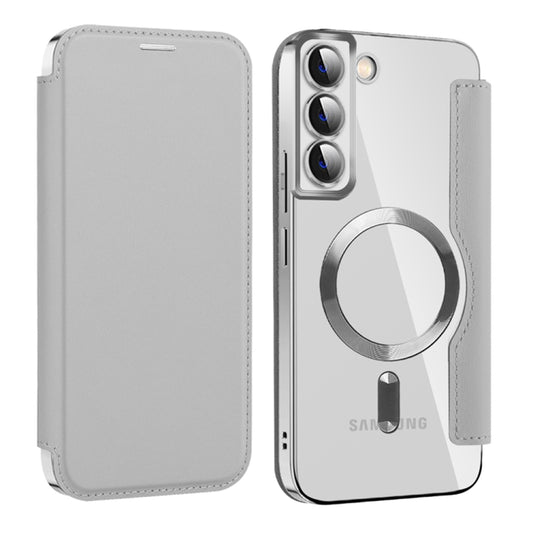 MagSafe Case for Samsung Galaxy S22+ 5G S906, Techsuit, SmartMag Book, Gray