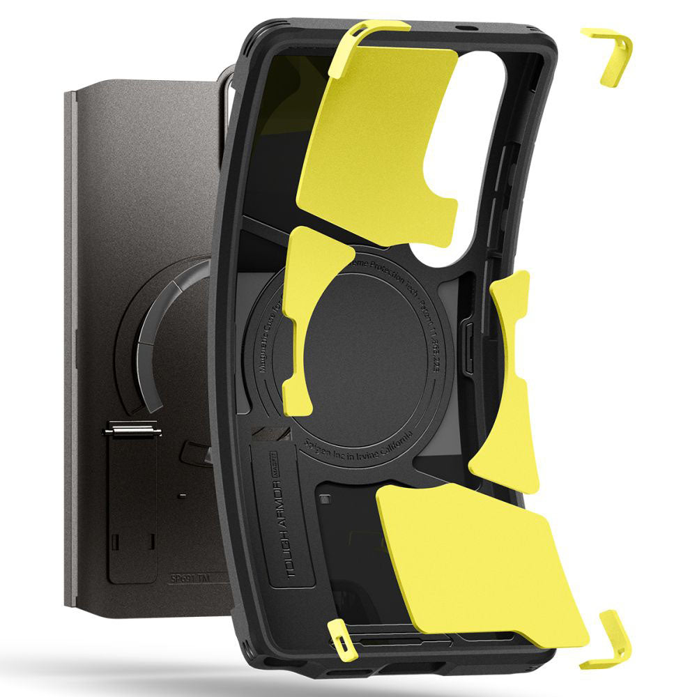 MagSafe Case for Samsung Galaxy S25 Ultra S938, Spigen, Tough Armor, Gray ACS08965