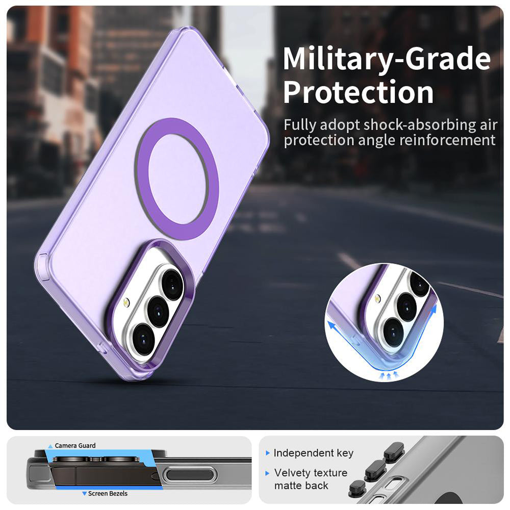 MagSafe Case for Samsung Galaxy S26 Plus, Techsuit, CandyCase, Purple