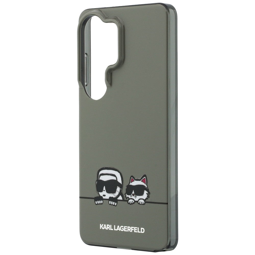MagSafe Case for Samsung Galaxy S26 Ultra S948, Karl Lagerfeld, IML Karl & Choupette Peekaboo Logo, Black