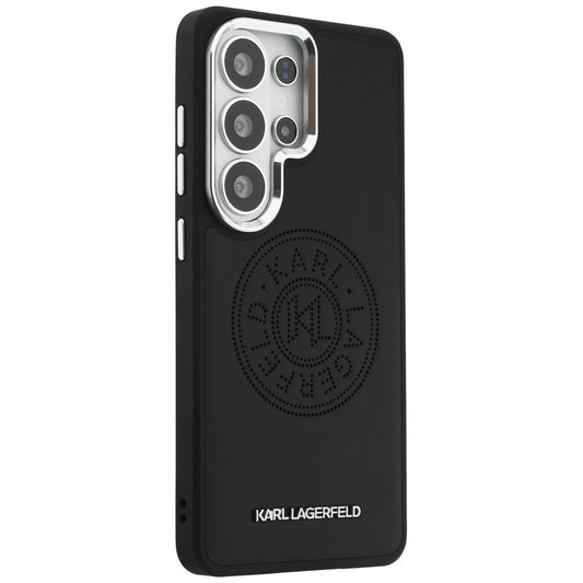 MagSafe Case for Samsung Galaxy S26 Ultra S948, Karl Lagerfeld, Karl Round Point Logo, Black