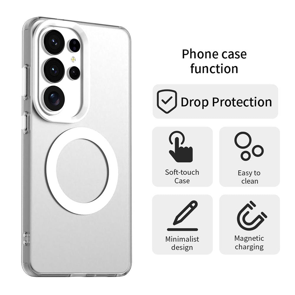 MagSafe Case for Samsung Galaxy S26 Ultra S948, Techsuit, CandyCase, White