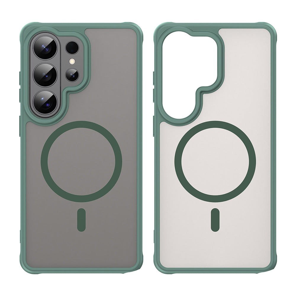 MagSafe Case for Samsung Galaxy S26 Ultra, Techsuit, HaloFrost II, Green