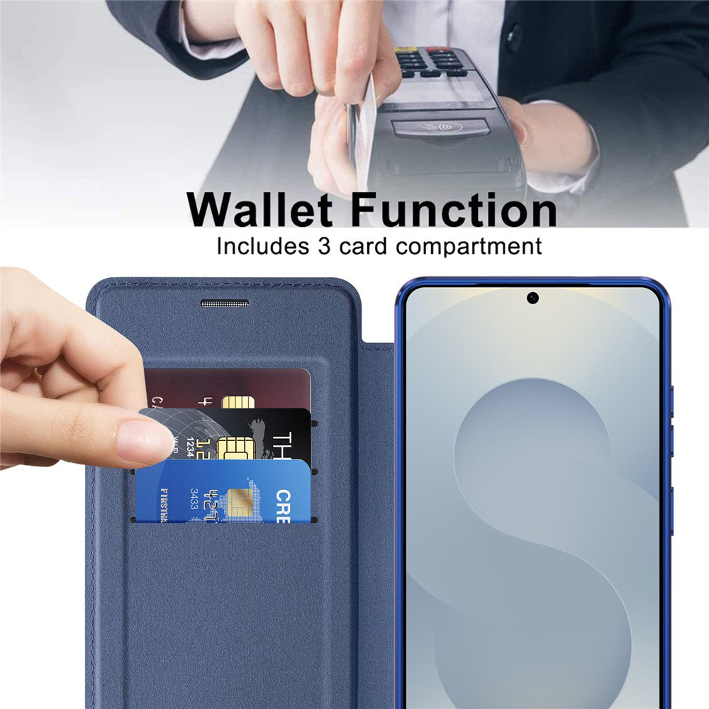 MagSafe Case for Samsung Galaxy S26 Ultra S948, Techsuit, SmartMag Book, Blue