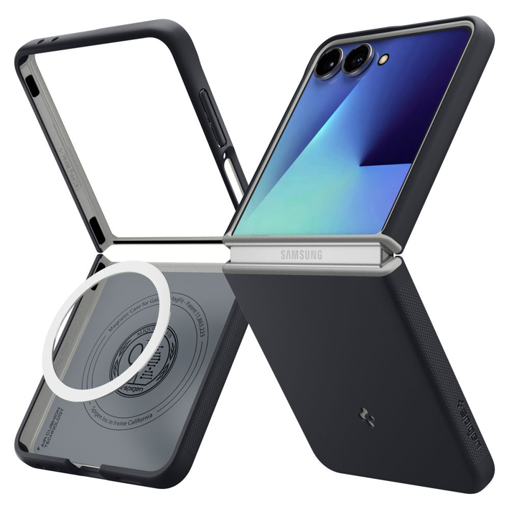 MagSafe Case for Samsung Galaxy Z Flip7 F766, Spigen, Caseology Nano Pop, Black ACS11158