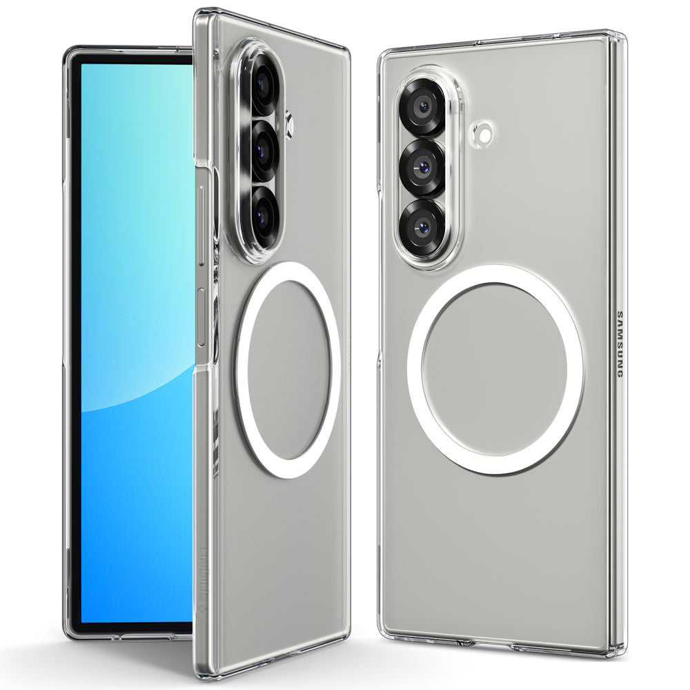 MagSafe Case for Samsung Galaxy Z Fold7 F966, Spigen, Air Skin, Transparent ACS09545