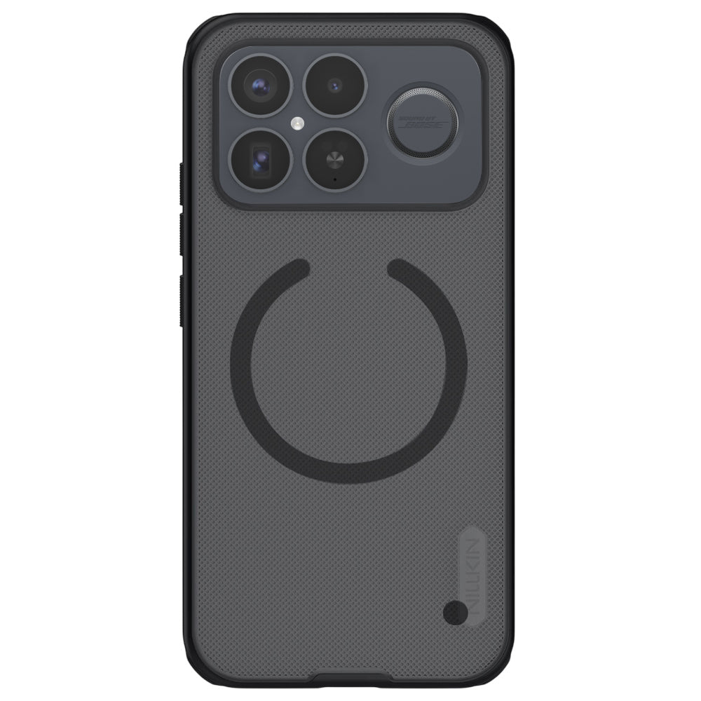 MagSafe Case for Xiaomi Poco F8 Ultra, Nillkin, Super Shield Pro, Black Satin Transparent