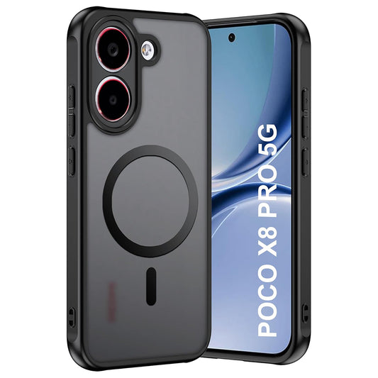 MagSafe Case for Xiaomi Poco X8 Pro, Techsuit, PureFrost, Satin Black