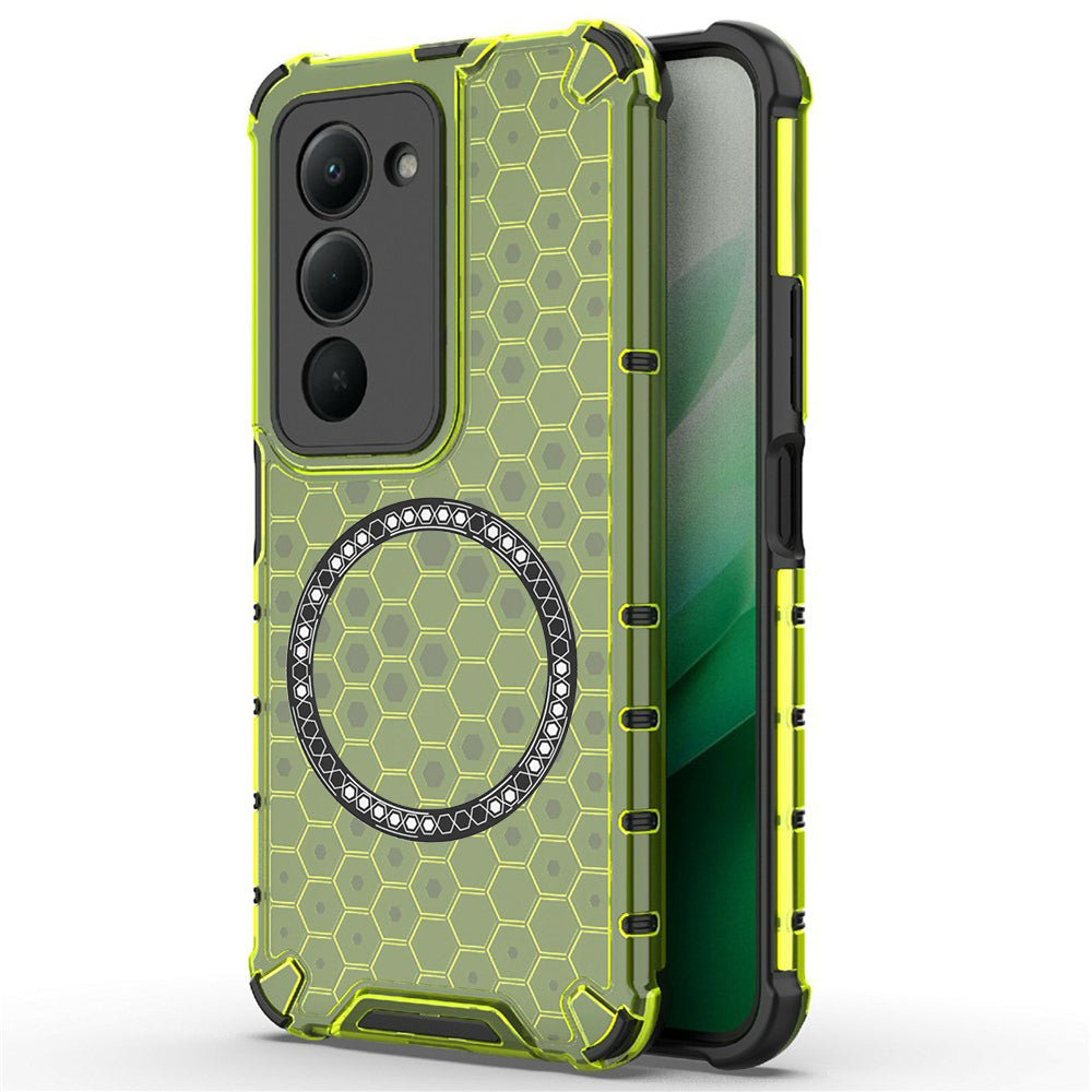 MagSafe Case for Xiaomi Redmi 15 5G / 15 4G, Techsuit, HoneyComb Shield, Green