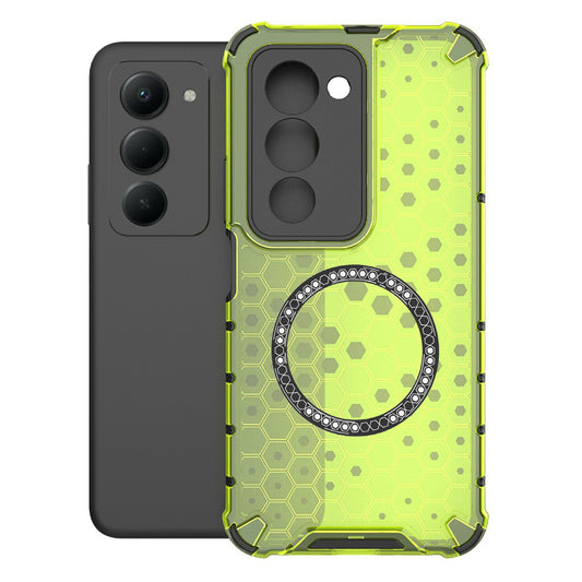 MagSafe Case for Xiaomi Redmi 15 5G / 15 4G, Techsuit, HoneyComb Shield, Green