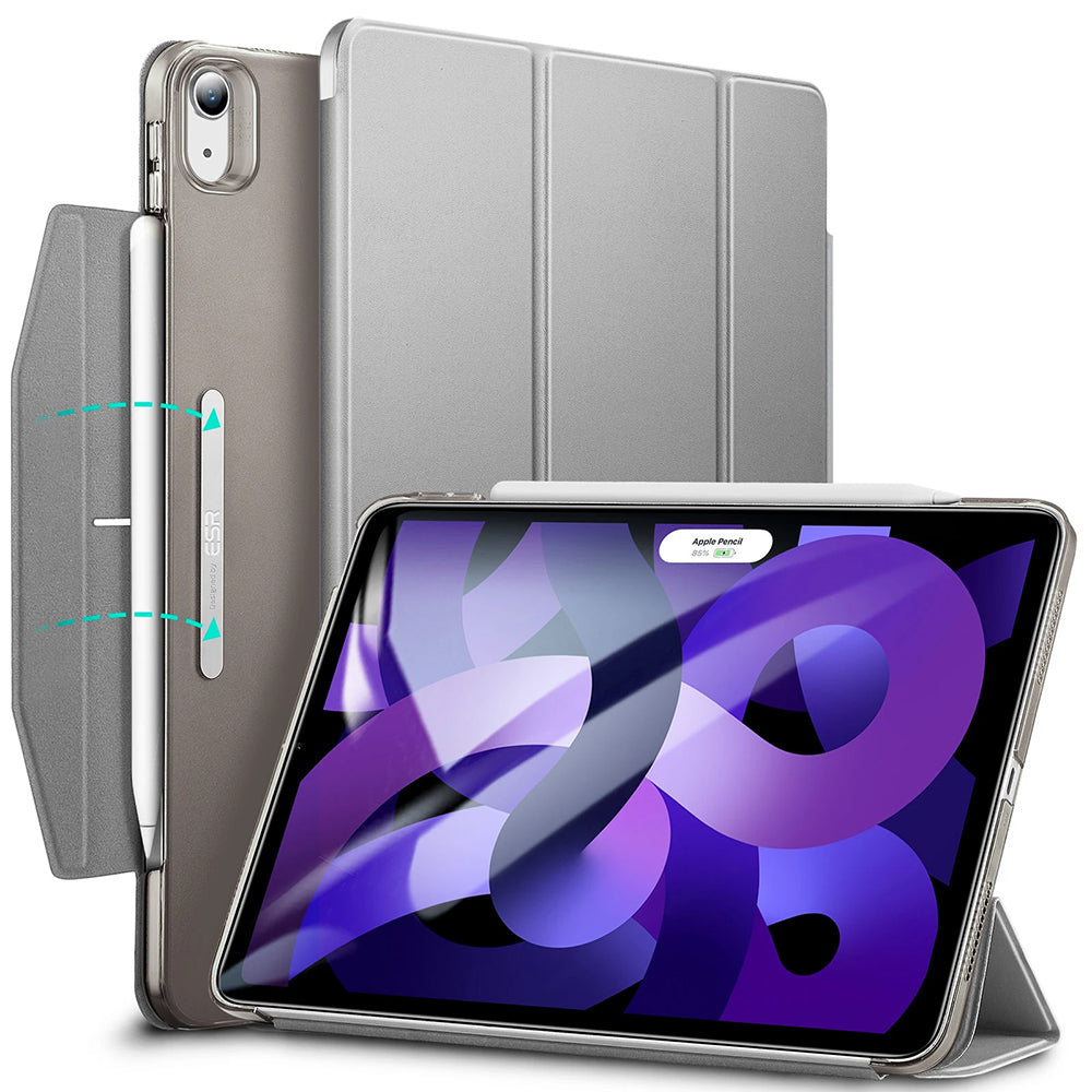 Case for Apple iPad Air 11 (2026) / iPad Air 11 (2025) / Air 11 (2024) / Air (2022) / Air (2020), ESR, Ascend Trifold, Gray