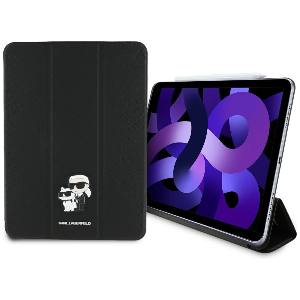 Case for Apple iPad Air 11 (2026) / iPad Air 11 (2025) / Air 11 (2024), Karl Lagerfeld, Saffiano Karl & Choupette, Black