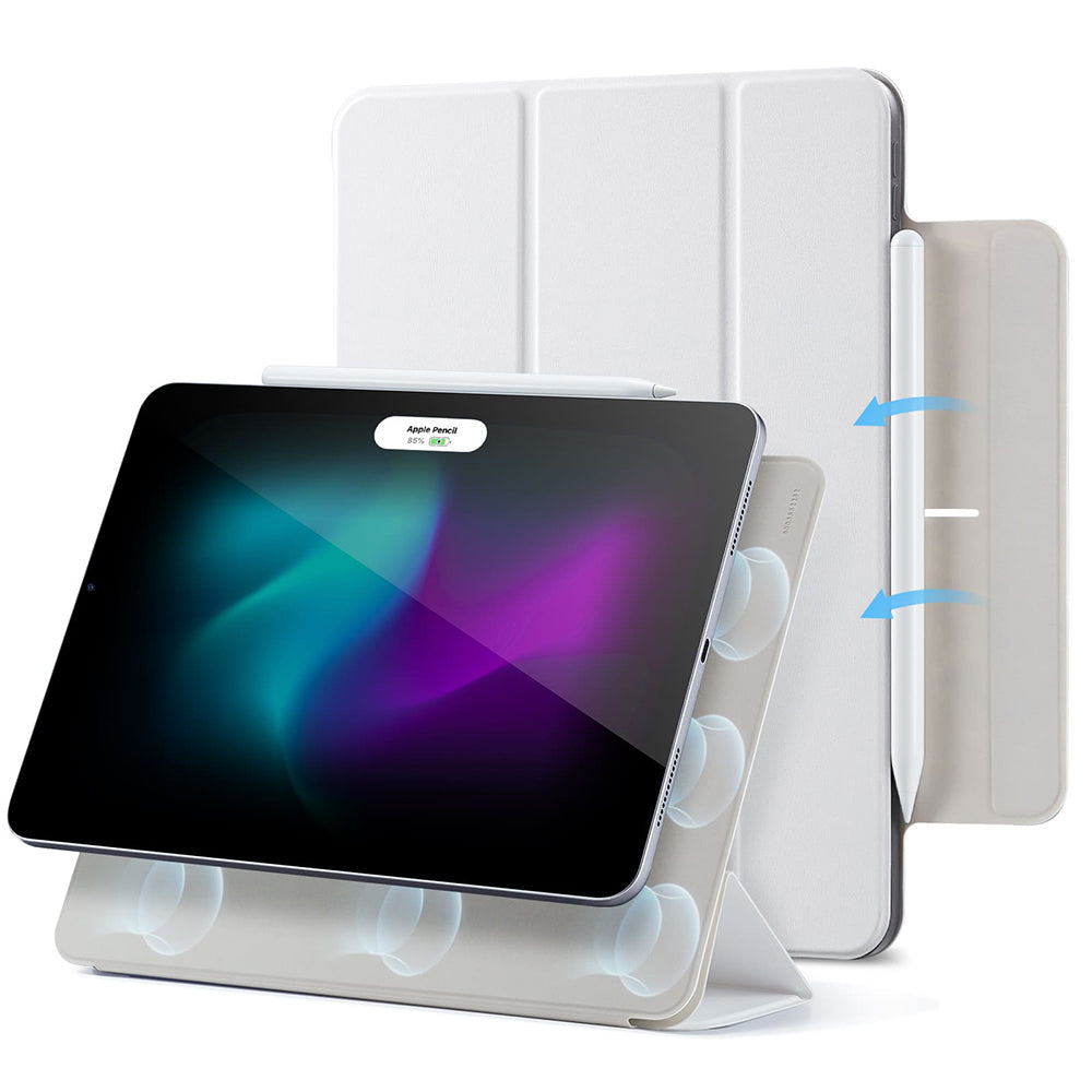 Case for Apple iPad Air 13 (2026) / Air 13 (2025) / Air 13 (2024) / Pro 12.9 (2022) / Pro 12.9 (2021), ESR, Rebound, White
