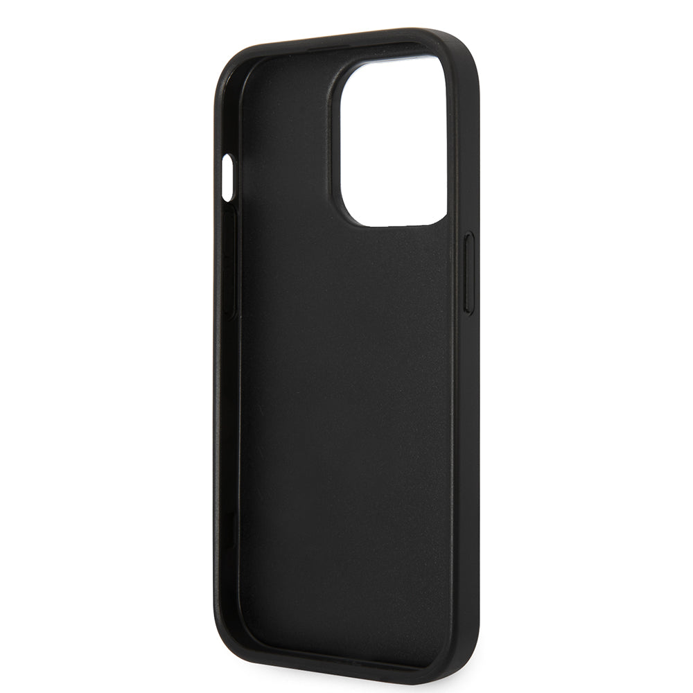 Case for Apple iPhone 14 Pro Max, Karl Lagerfeld, Saffiano Karl's Head, Silver