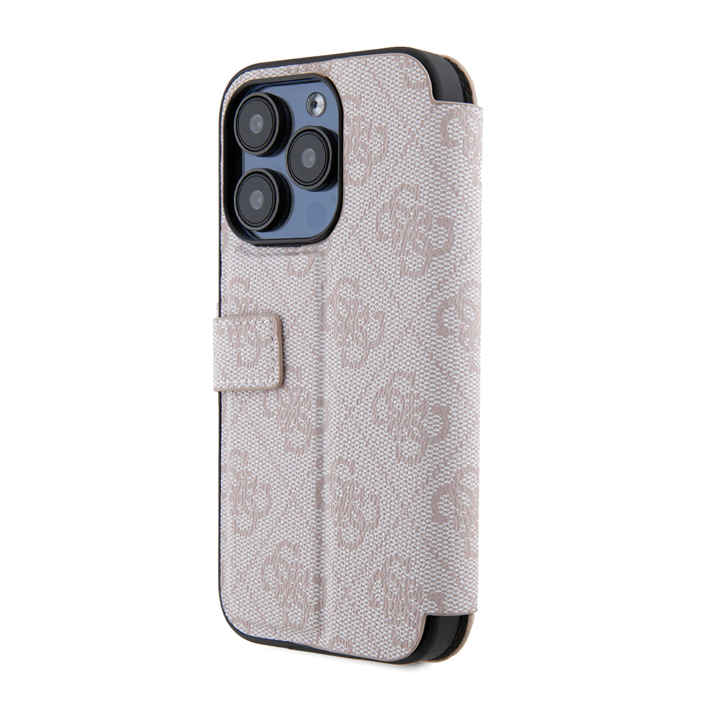 Case for Apple iPhone 15 Pro, Guess, 4G Book, Pink