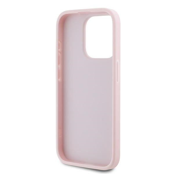 Case for Apple iPhone 15 Pro Max, Karl Lagerfeld, Diagonal Quilted Script, Pink
