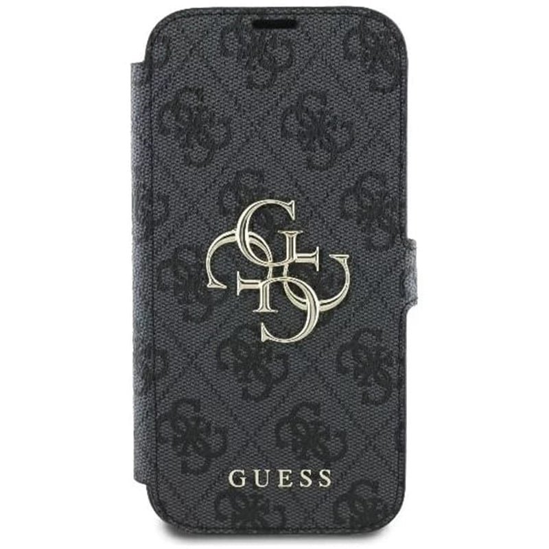Case for Apple iPhone 16 Pro Max, Guess, 4G Book, Black