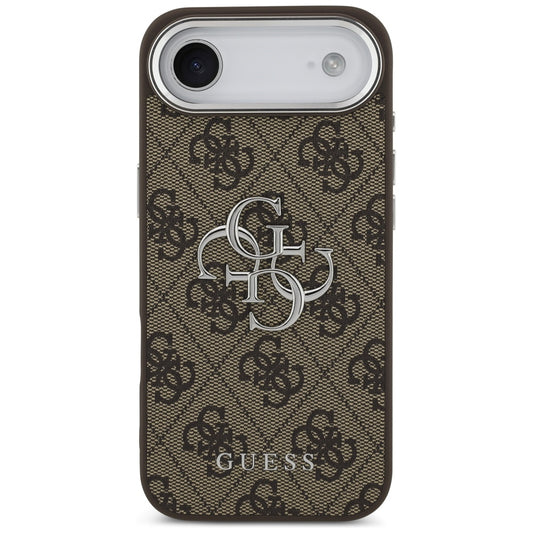 Case for Apple iPhone 17 Air, Guess, Big 4G Logo Classic, Silver Brown