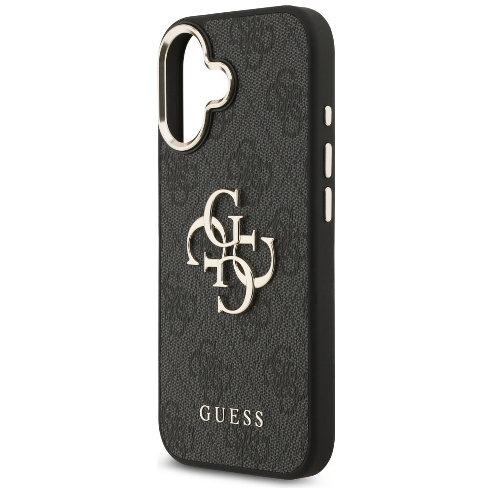 Case for Apple iPhone 17, Guess, Big 4G Logo Classic, Black Gold