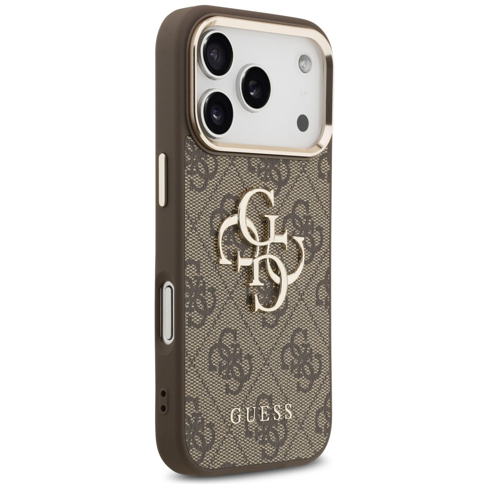 Case for Apple iPhone 17 Pro Max, Guess, Big 4G Logo Classic, Golden Brown