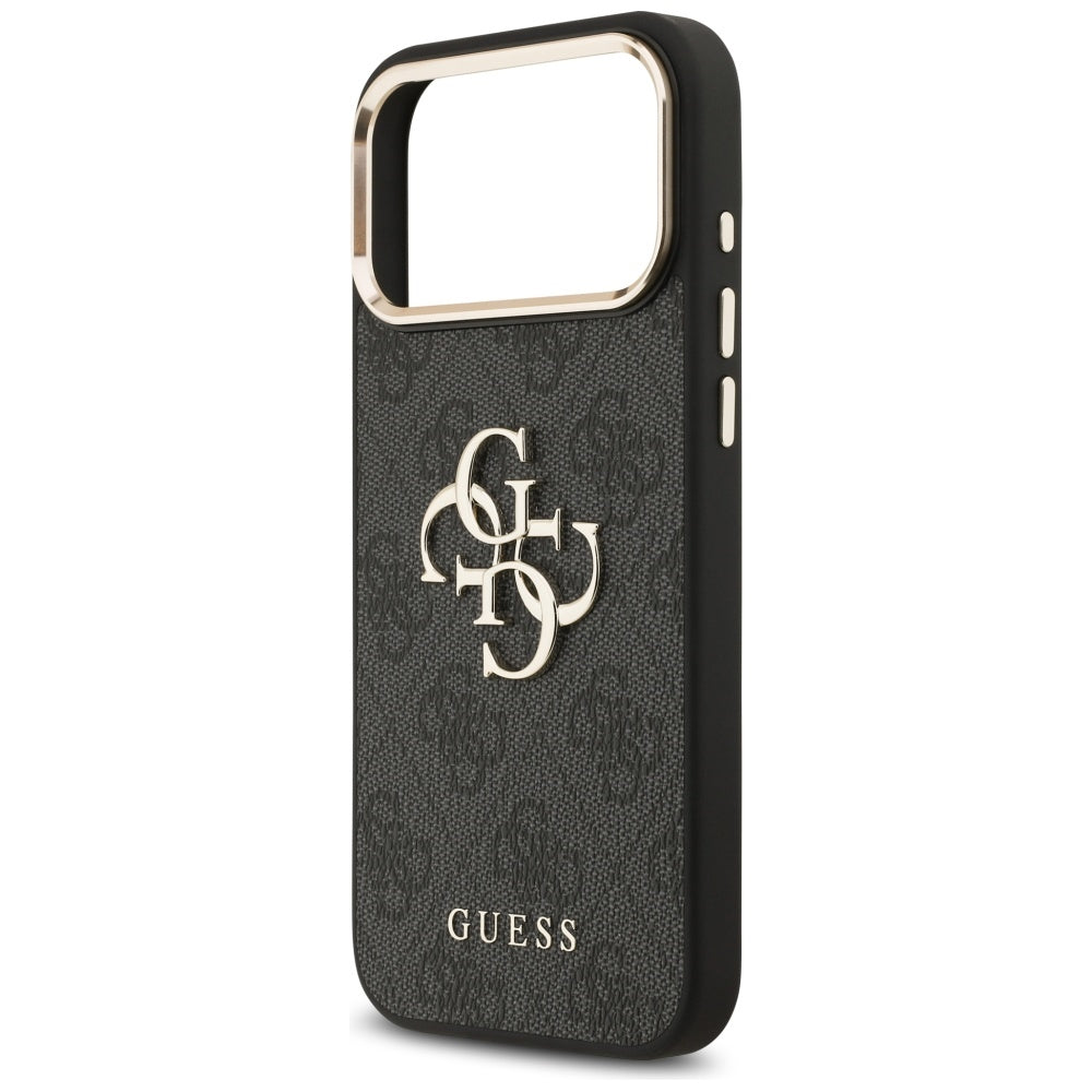 Case for Apple iPhone 17 Pro Max, Guess, Big 4G Logo Classic, Black Gold