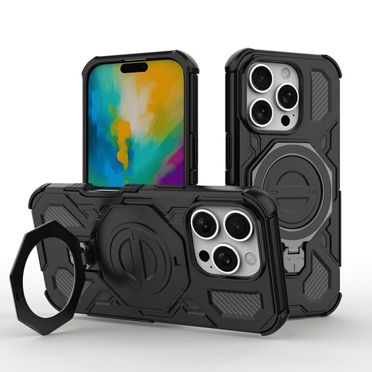 Case for Apple iPhone 17 Pro Max, Techsuit, Carbon Shield Pro, Black