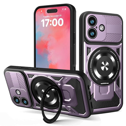 Case for Apple iPhone 17, Techsuit, RuggedCam, Purple