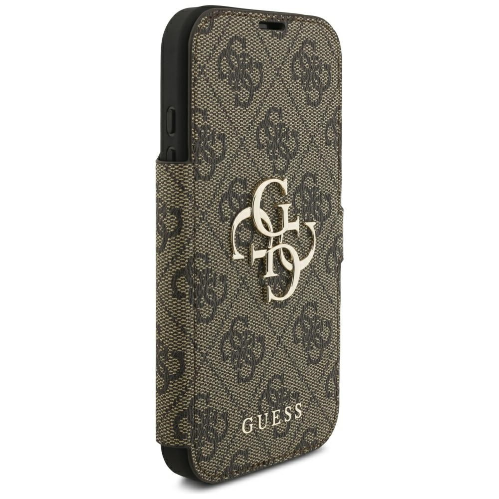 Case for Apple iPhone 18 Pro / 17 Pro, Guess, 4G Metal Logo, Brown