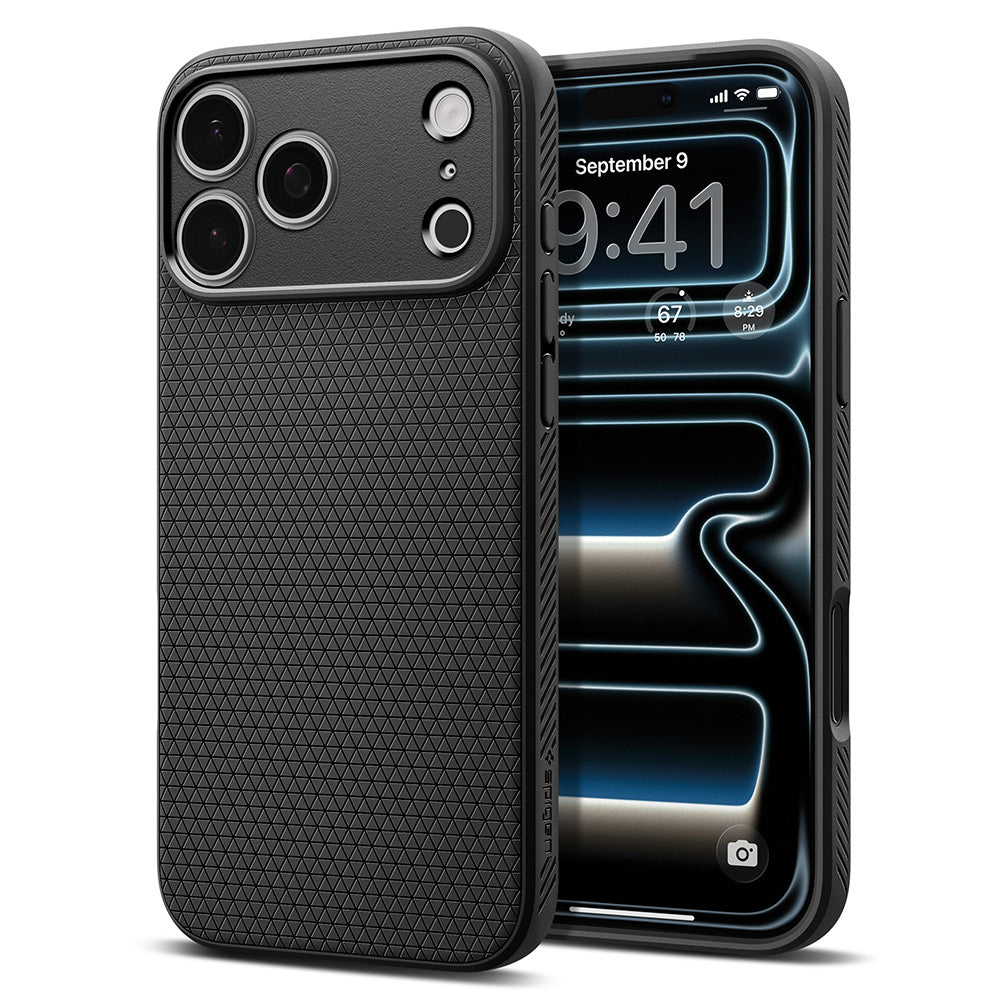 Case for Apple iPhone 18 Pro / 17 Pro, Spigen, Liquid Air, Matte Black ACS12149