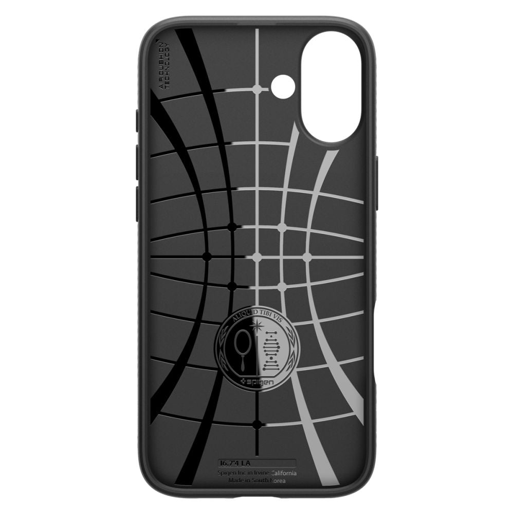 Case for Apple iPhone 16 Plus, Spigen, Liquid Air, Matte Black ACS08066