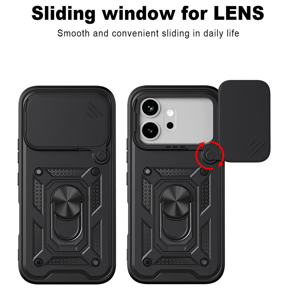 Case for Honor 600 Pro / 600, Techsuit, CamShield, Black