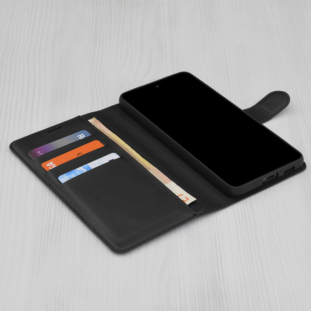 Case for Honor 600 Pro / 600, Techsuit, Leather Folio, Black