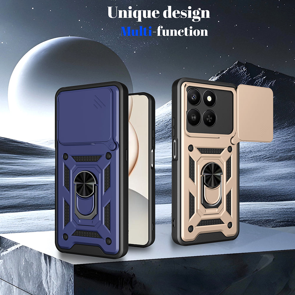 Case for Honor X5c Plus, Techsuit, CamShield, Gold