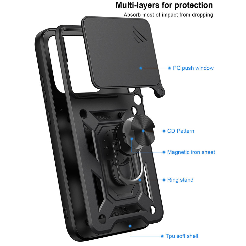 Case for Motorola Edge 70 Pro, Techsuit, CamShield, Green