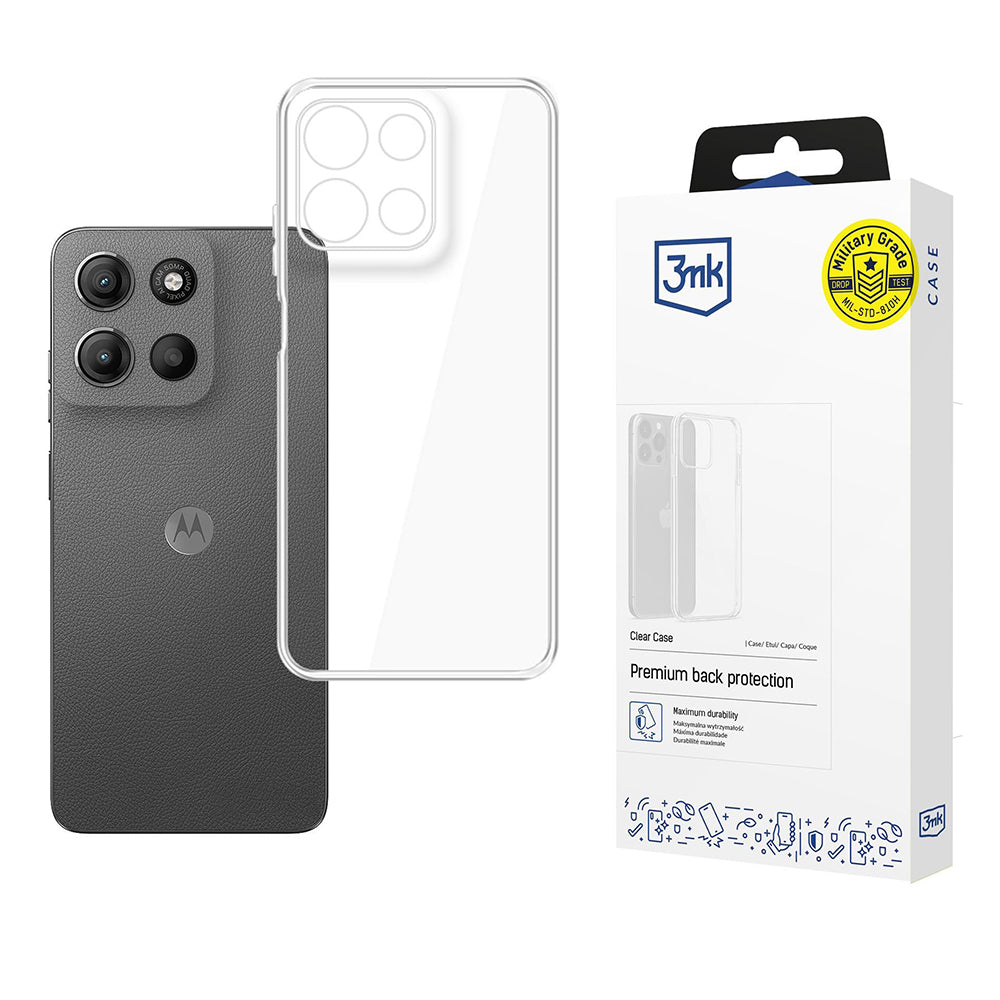 Case for Motorola Moto G15 / G15 Power, 3MK, Clear, Transparent