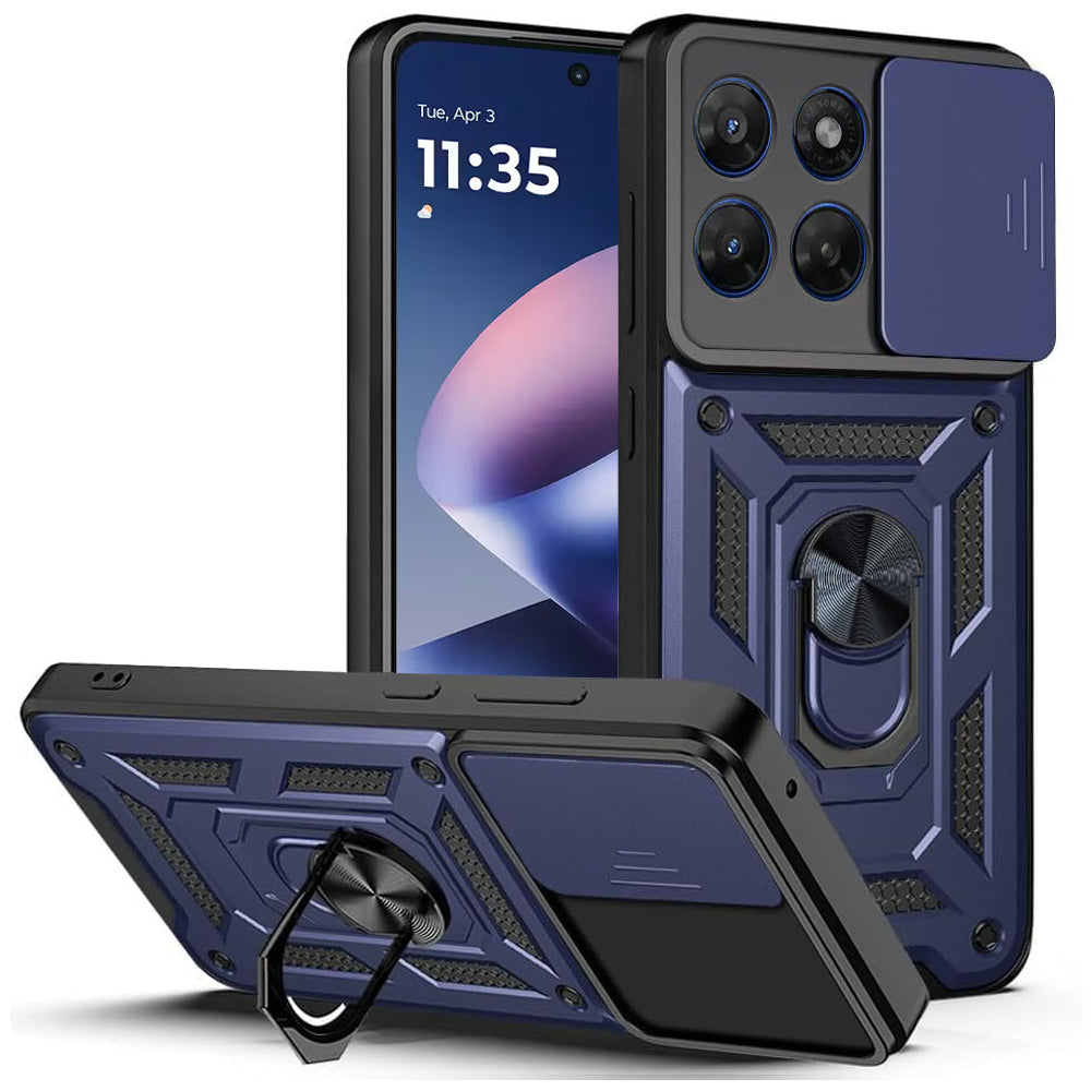 Case for Motorola Moto G47 / G37, Techsuit, CamShield, Blue