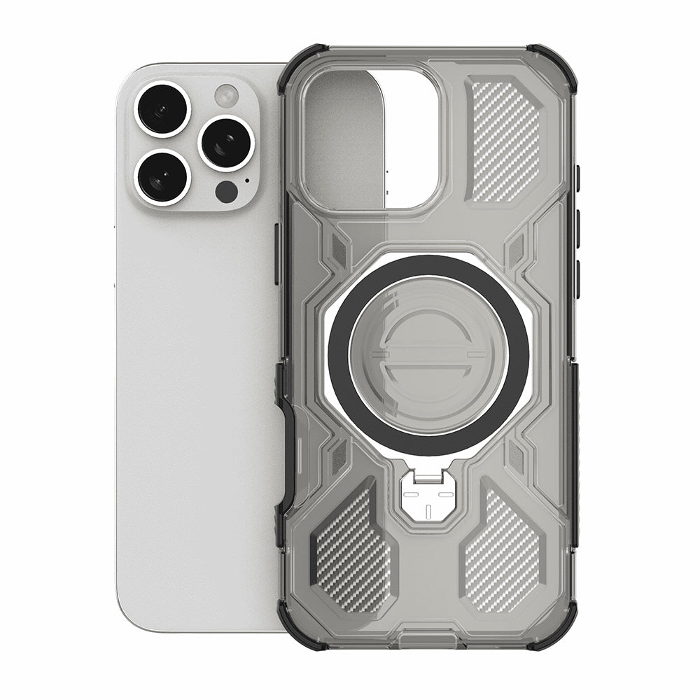 Case for OnePlus 15, Techsuit, Carbon Shield Pro, Smoky