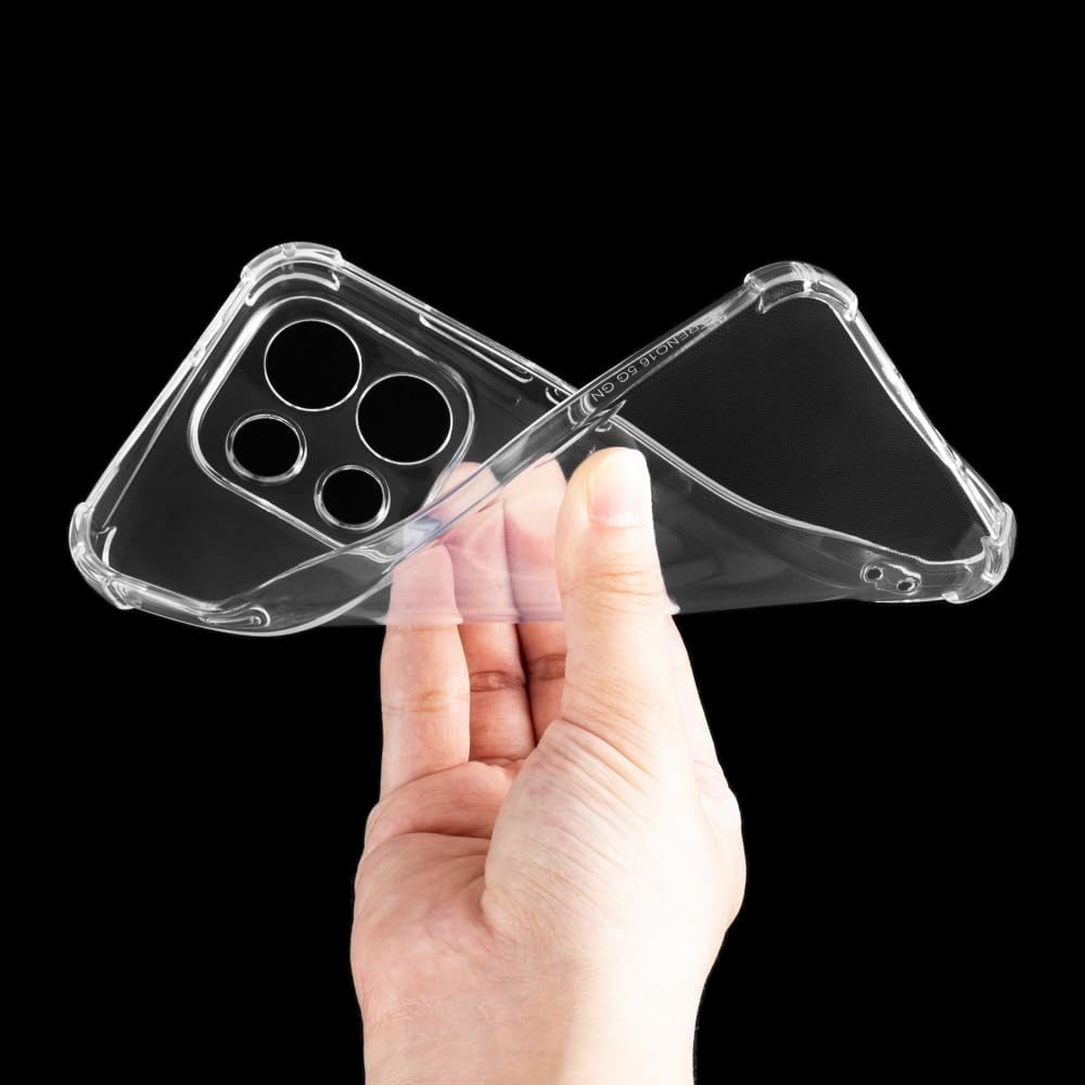 Case for Oppo Reno16 Pro, Techsuit, Shockproof Clear, Transparent