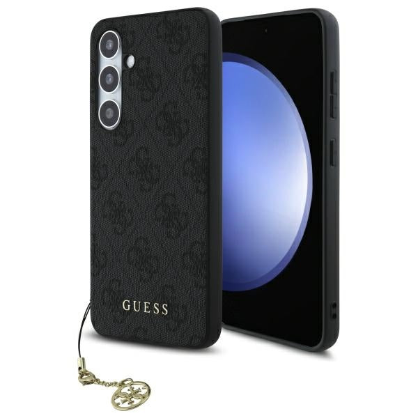 Case for Samsung Galaxy S24 FE S721, Guess, 4G Charm, Grey