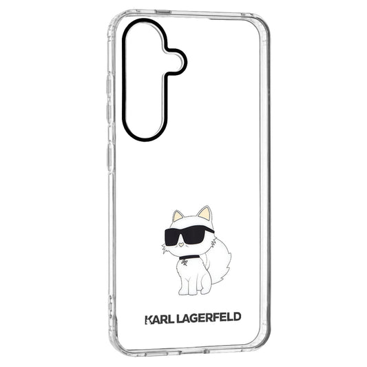 Case for Samsung Galaxy S24 S921, Karl Lagerfeld, IML Luxury Choupette, Transparent