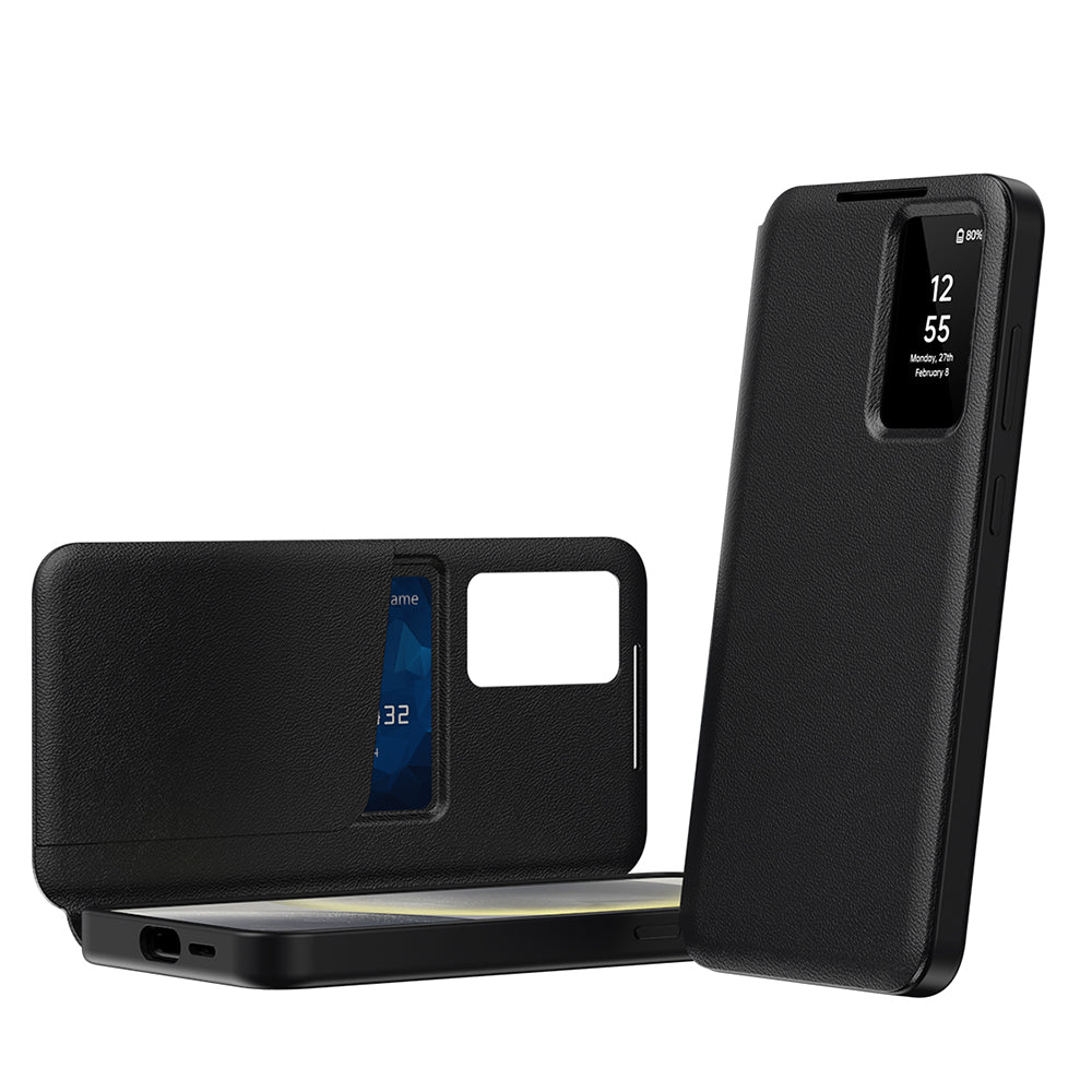Case for Samsung Galaxy S25 FE, Techsuit, SmartView, Black