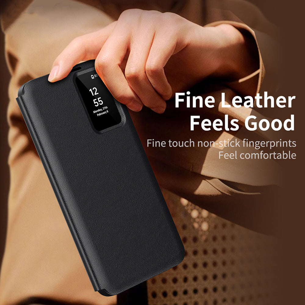 Case for Samsung Galaxy S25 FE, Techsuit, SmartView, Black