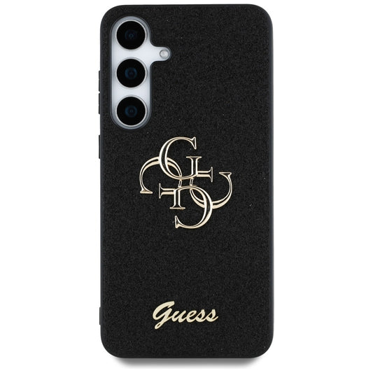 Case for Samsung Galaxy S25+ S936, Guess, Glitter Big 4G Script, Black