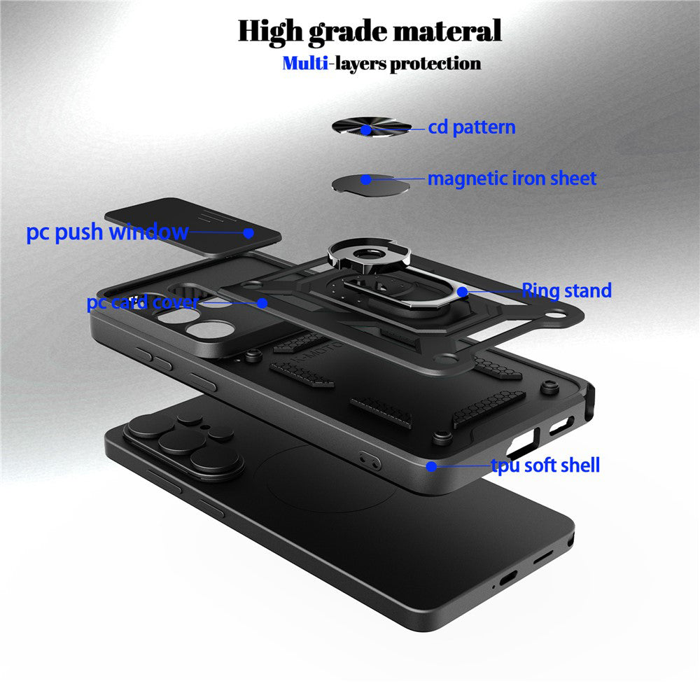 Case for Samsung Galaxy S26 Plus, Techsuit, CamShield, Gold