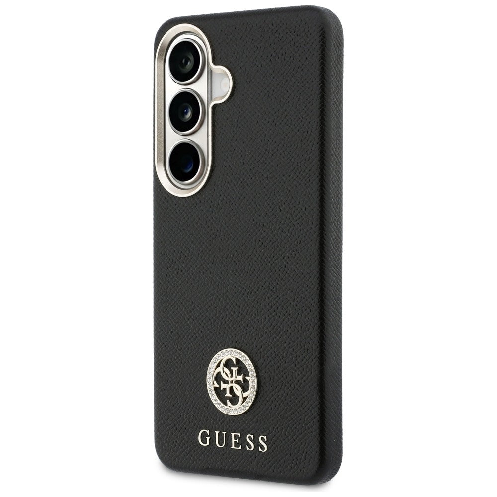 Case for Samsung Galaxy S26 S942, Guess, Rhinestone Round Logo, Black