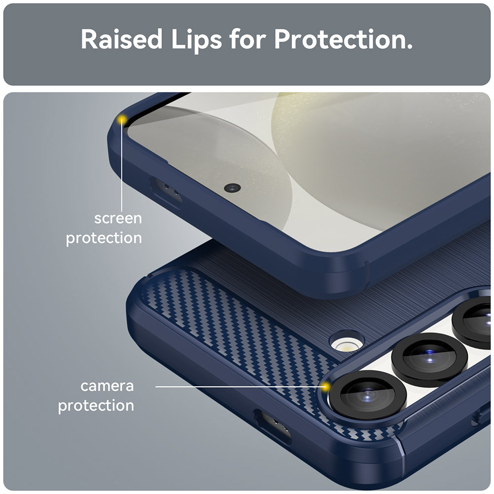 Case for Samsung Galaxy S26 S942, Techsuit, Carbon, Blue